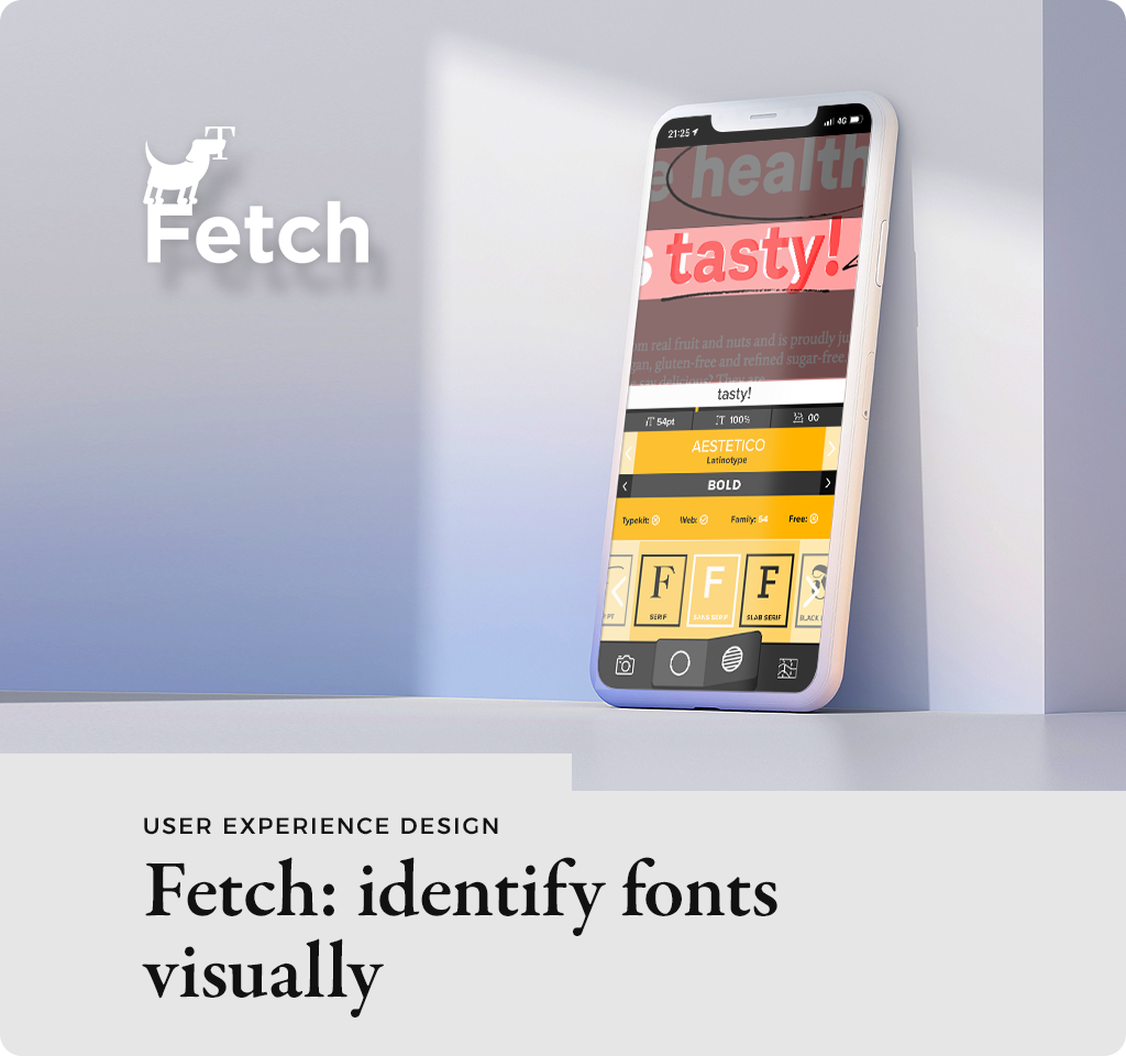 Fetch - identify fonts visually cover
